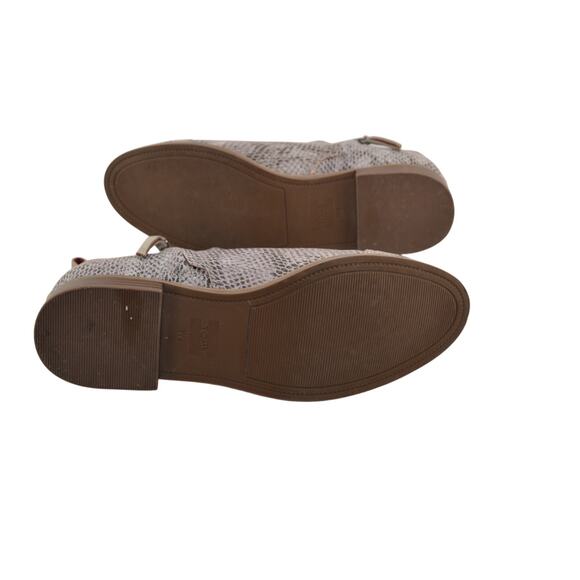 Snake Skin Suede Booties - Toms Women's Ankle Boots Zip - Stylish Stretch Design - Picture 2 of 10